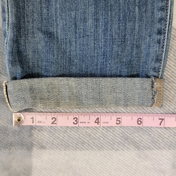 NWT LC Lauren Conrad The Roll Cuff Jeans Medium Wash Mid Rise Denim Size 8 - Picture 13 of 13